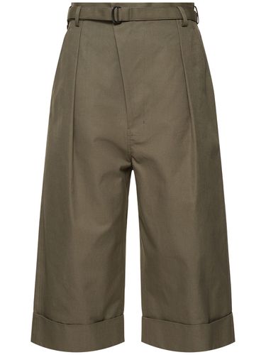 Mackin Loose Cotton Canvas Wide Pants - YOHJI YAMAMOTO - Modalova