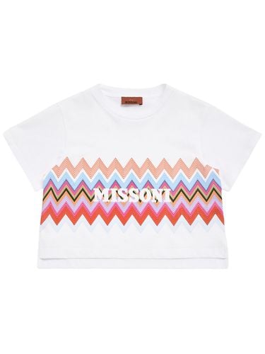 Camiseta De Jersey De Algodón Estampada - MISSONI - Modalova