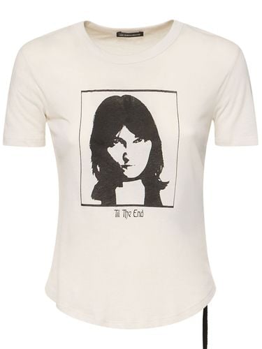 Georgette Printed Cotton Jersey T-shirt - ANN DEMEULEMEESTER - Modalova