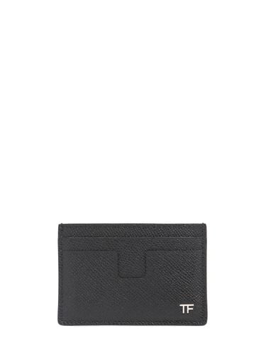 Small Grain Saffiano Leather Card Case - TOM FORD - Modalova