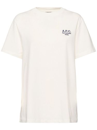 Logo Embroidered Organic Cotton T-shirt - A.P.C. - Modalova