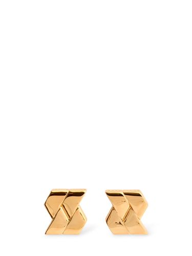 Bind Stud Earrings - VERSACE - Modalova