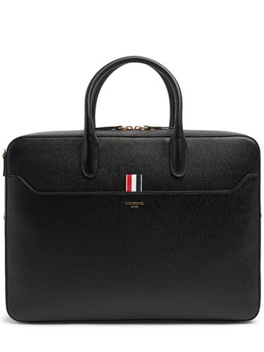 Leather Business Bag - THOM BROWNE - Modalova