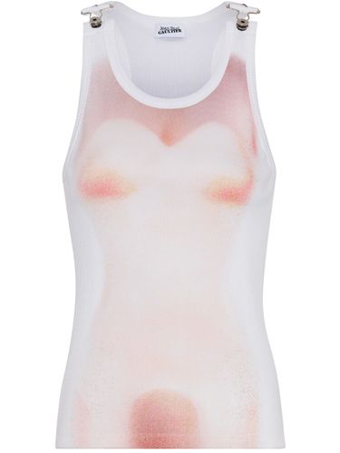 Tank Top De Algodón Acanalado - JEAN PAUL GAULTIER - Modalova