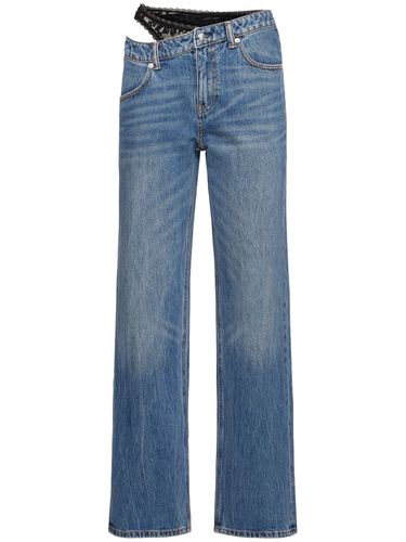 Dip Side Jeans W/ Underwear Detail - ALEXANDER WANG - Modalova