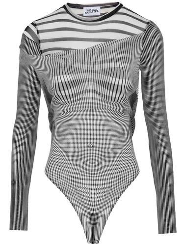 Body Morphing In Mesh Stampato - JEAN PAUL GAULTIER - Modalova