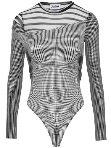 Body Morphing Printed Mesh Bodysuit - JEAN PAUL GAULTIER - Modalova