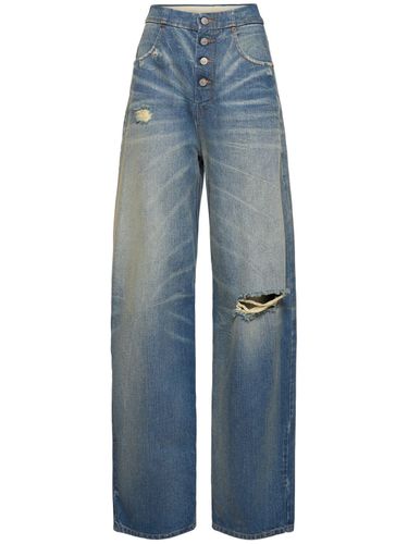 Jeans Dritti Vita Alta - MM6 MAISON MARGIELA - Modalova