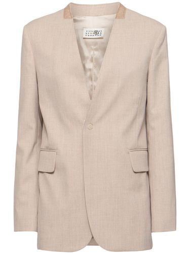 Blazer De Viscosa - MM6 MAISON MARGIELA - Modalova