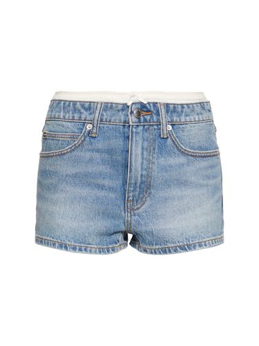 High Rise Denim Shorts - ALEXANDER WANG - Modalova