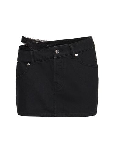 Denim Mini Skirt W/ Underwear Detail - ALEXANDER WANG - Modalova