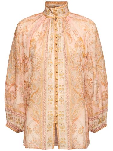 Acacia Printed 3/4 Sleeve Shirt - ZIMMERMANN - Modalova