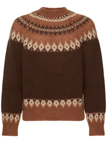 Wool Blend Jacquard Sweater - DSQUARED2 - Modalova