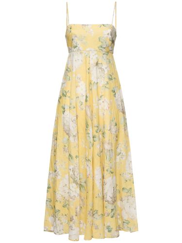 Illuminate Picnic Linen Long Dress - ZIMMERMANN - Modalova