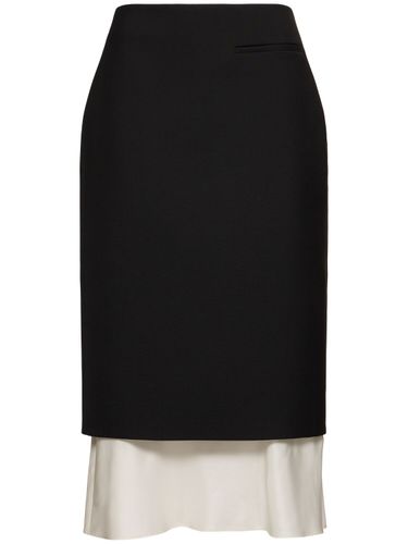 Pencil Skirt W/ Contrasting Silk Detail - RÓHE - Modalova