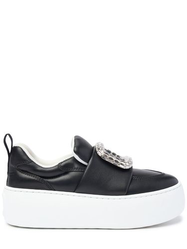 Mm Puffy Choc Leather Sneakers - ROGER VIVIER - Modalova