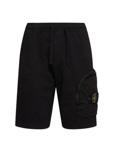 Cotton Jersey Shorts - STONE ISLAND - Modalova