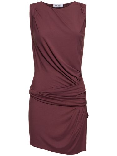 Draped Jersey Sleeveless Mini Dress - THE ATTICO - Modalova