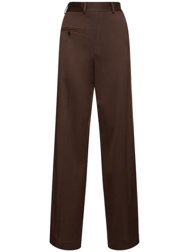 Tailored Wool Blend Straight Pants - MM6 MAISON MARGIELA - Modalova