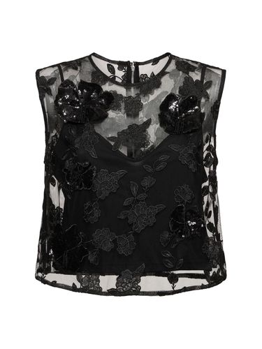 Vola Flower Mesh Top - ROTATE - Modalova