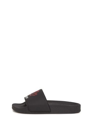 Rubber Slide Sandals W/logo - DSQUARED2 - Modalova