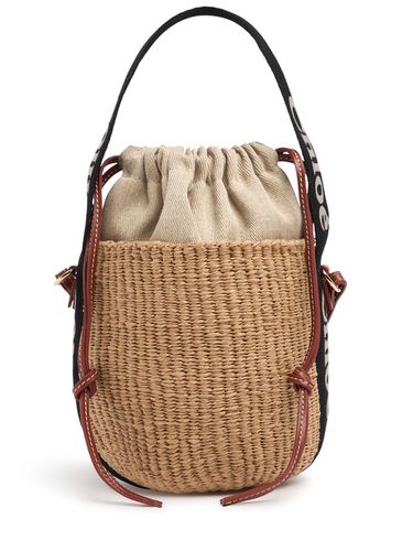 Beuteltasche Aus Raffia „woody“ - CHLOÉ - Modalova