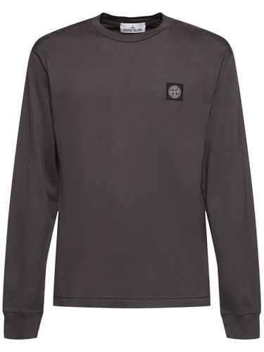 Crewneck Cotton Sweatshirt - STONE ISLAND - Modalova