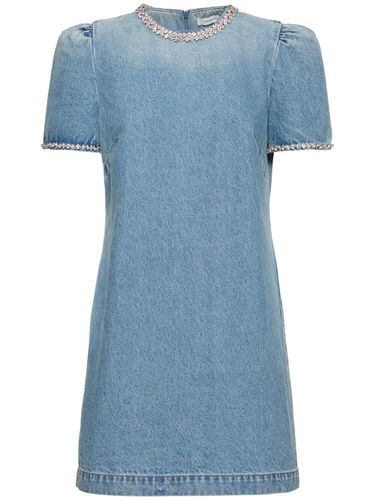 Crush Embellished Denim Mini Dress - ZIMMERMANN - Modalova