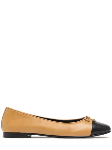 Mm Cap-toe Leather Ballerina Flats - TORY BURCH - Modalova