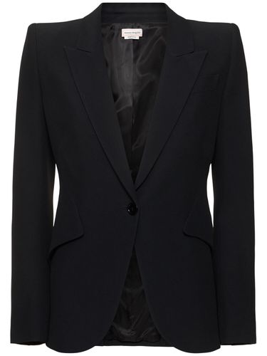 Chaqueta Ajustada De Crepé - ALEXANDER MCQUEEN - Modalova