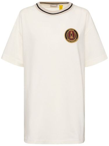 Camiseta De Algodón Estampado - MONCLER GENIUS - Modalova