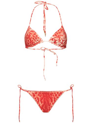 Bikini Triangular Estampado Set - ROBERTO CAVALLI - Modalova