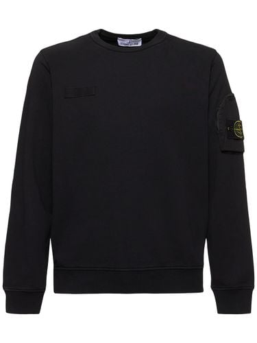 Crewneck Cotton Sweatshirt - STONE ISLAND - Modalova