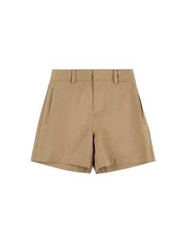 Cotton Blend Shorts - BURBERRY - Modalova