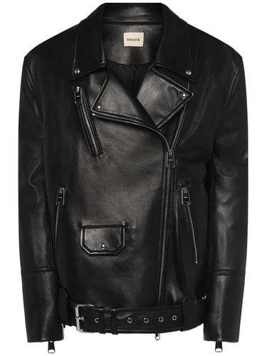 Hansel Leather Jacket - KHAITE - Modalova