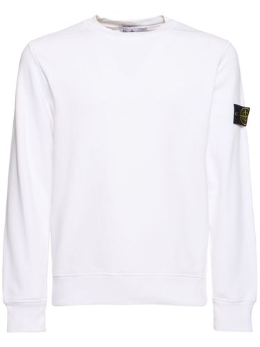 Crewneck Cotton Sweatshirt - STONE ISLAND - Modalova