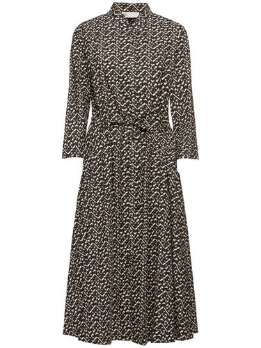 Printed Cotton Poplin Shirt Dress - TORY BURCH - Modalova