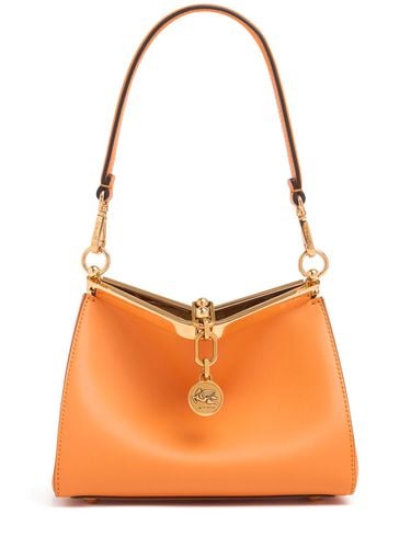 Small Vela Leather Shoulder Bag - ETRO - Modalova