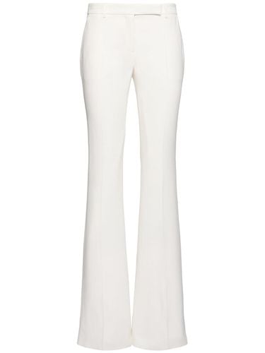 Flared Leaf Crepe Pants - ALEXANDER MCQUEEN - Modalova