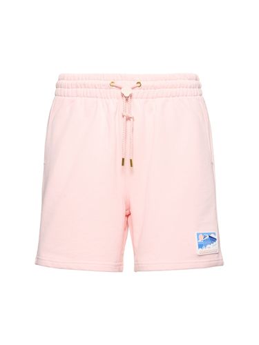 Greek Temple Patch Sweat Shorts - CASABLANCA - Modalova