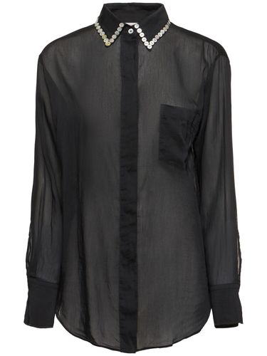 Embroidered Voile Bohemian Shirt - FORTE_FORTE - Modalova