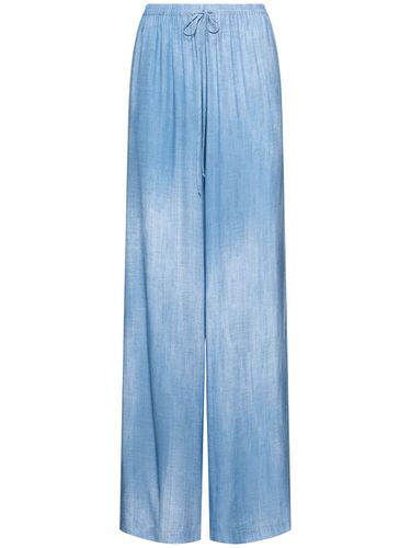 Viscose Wide Leg Pants - ERMANNO SCERVINO - Modalova