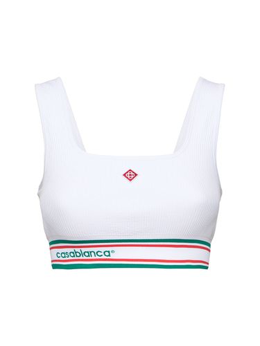 Sports Tech Logo Support Bra - CASABLANCA - Modalova