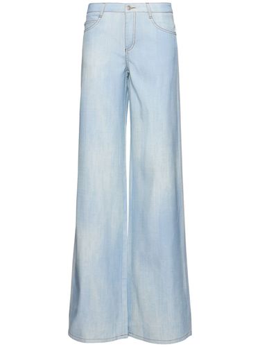 Viscose Denim Baggy Pants - ERMANNO SCERVINO - Modalova