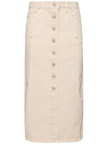 Vandy Cotton Denim Buttoned Midi Skirt - MARANT ETOILE - Modalova