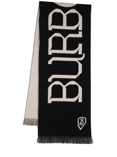 Mu Heraldry Logo Wool Scarf - BURBERRY - Modalova