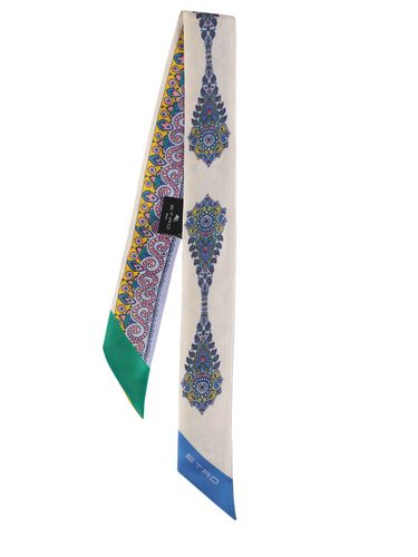 Foulard Paislina In Seta Stampata - ETRO - Modalova