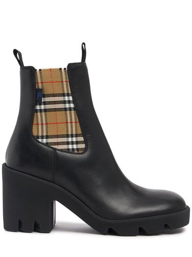 Mm Lf Stride Leather Chelsea Boots - BURBERRY - Modalova