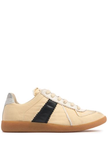 Mm Replica Leather & Suede Sneakers - MAISON MARGIELA - Modalova