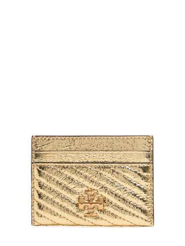 Kira Metallic Moto Quilt Card Case - TORY BURCH - Modalova